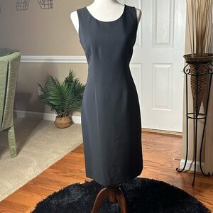 JONES STUDIO Sleeves Black Sheath Dress Size 8 NWOT